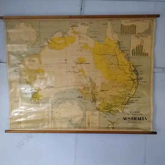 VINTAGE MAP OF AUSTRALIA