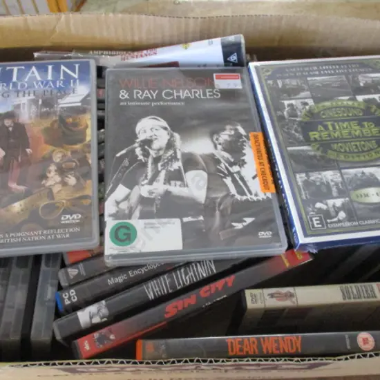 BOX OF DVD'S