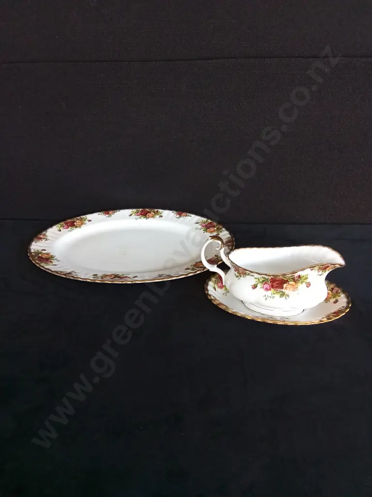 ROYAL ALBERT OLD COUNTRY ROSES BONE CHINA DINNER SET Image 1++