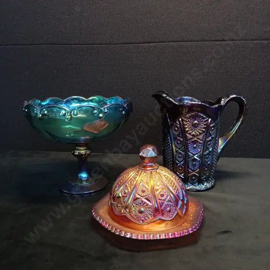 INDIANA GLASS ITEMS X 3