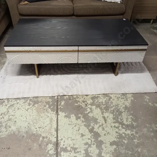 COFFEE TABLE WITH DRAWERS ON BOTH SIDES