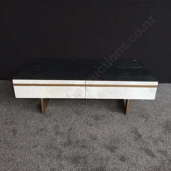 COFFEE TABLE WITH DRAWERS ON BOTH SIDES
