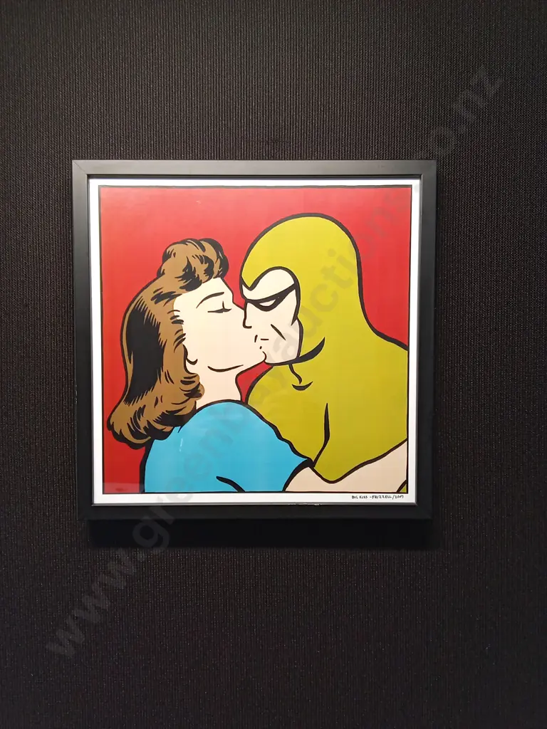 FRAMED PRINT - BIG KISS BY DICK FRIZZELL Image 1++
