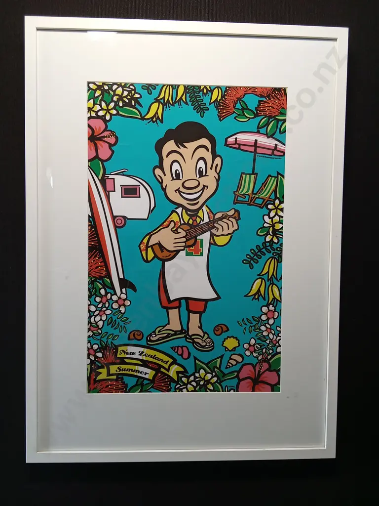 FRAMED PRINT - FOUR SQUARE MAN NZ. 61 X 85 CM APPROX Image 1++