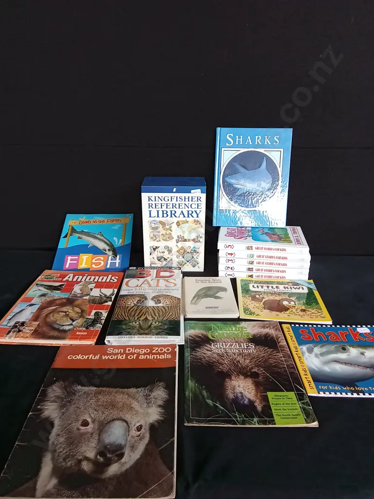ASSORTED KIDS ANIMALS BOOKS X 9 KINGFISHER LIBRARY AND GREAT STORIES FOR KIDS Image 1++