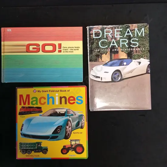ASSORTED BOOKS ABOUT CARS