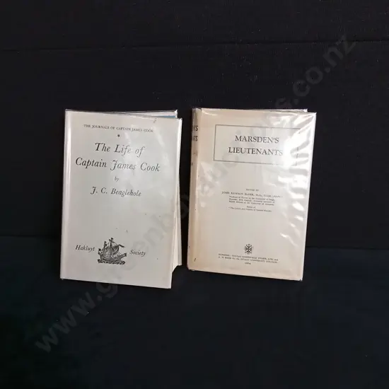 1ST EDITION PRESENTATION COPY FROM 1934 OF MARSDENS LIEUTENANTS AND THE LIFE OF CAPTAIN JAMES COOK