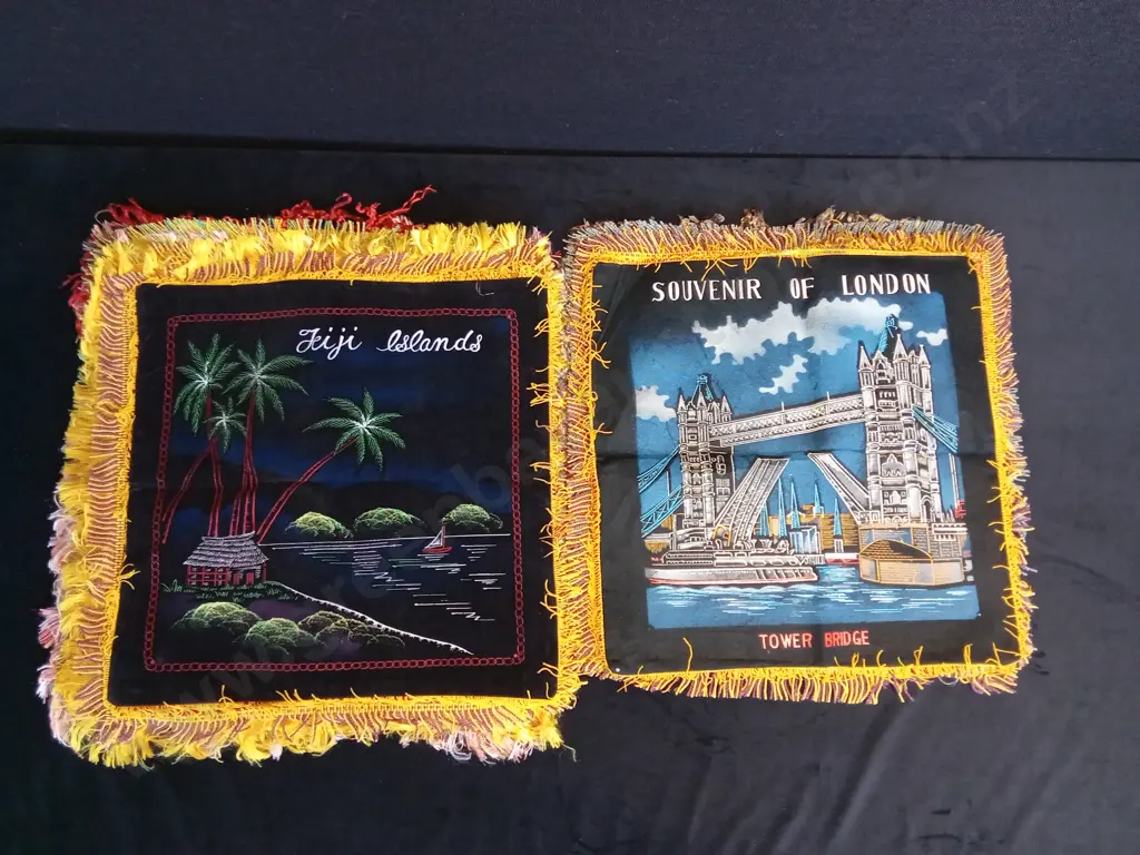 CUSHION COVER FROM AROUND THE WORLD X 16 AND HAWAII FLAG Image 1++