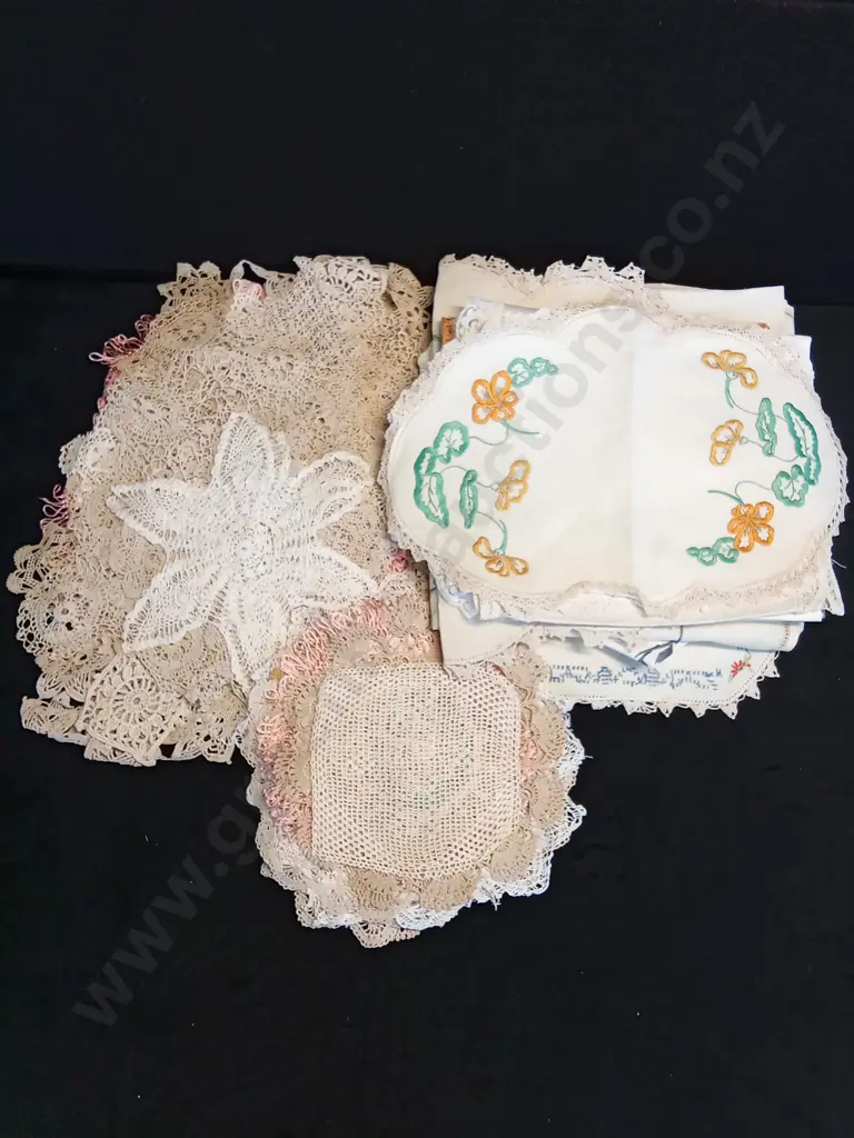 EMBROIDERED MATS AND DOILIES GALORE Image 1++