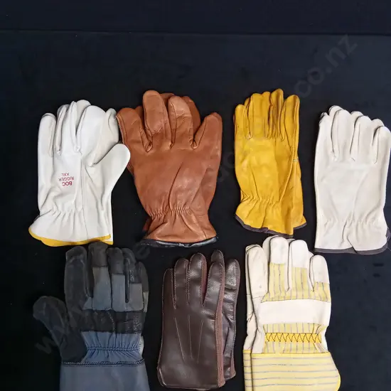 7 PAIRS OF GLOVES