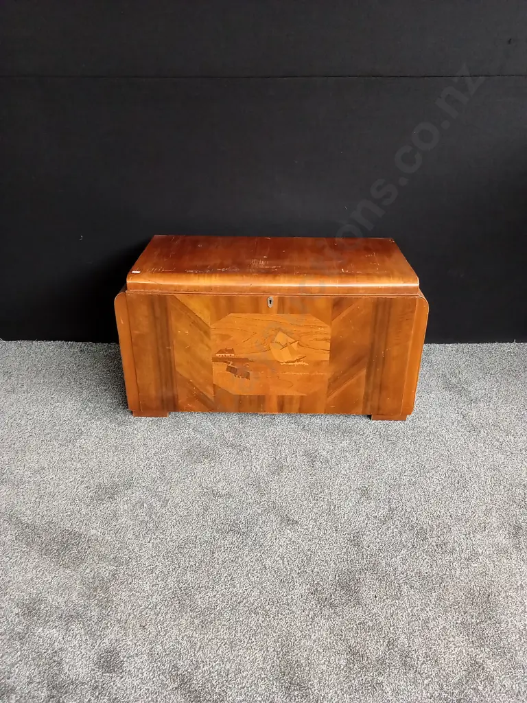 ART DECO GLORY BOX WITH A TRAY INSET INSIDE Image 1++