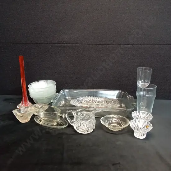 ASSORTED GLASSWARE