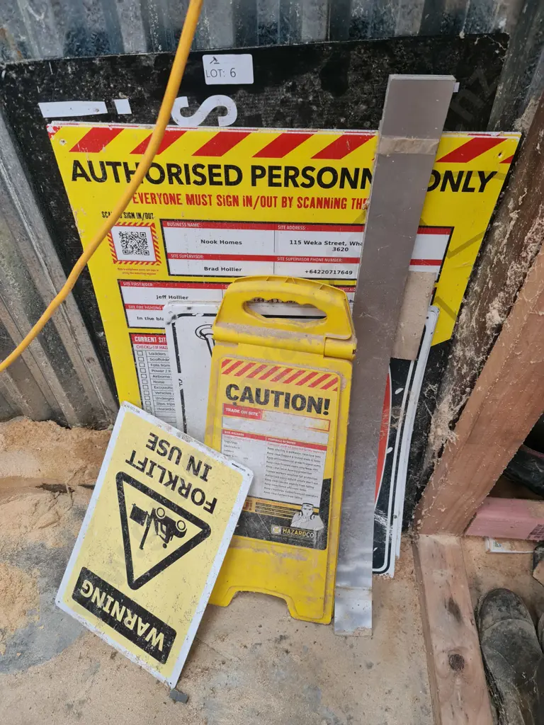 Collection of Hazard and Safety Signs Image 1++