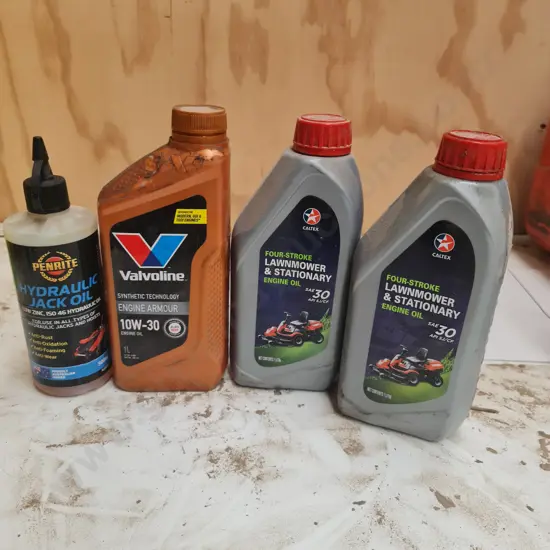 Assorted Oils and Lubricants