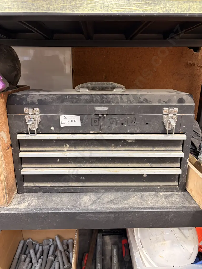 Black Metal Tool Box Image 1++