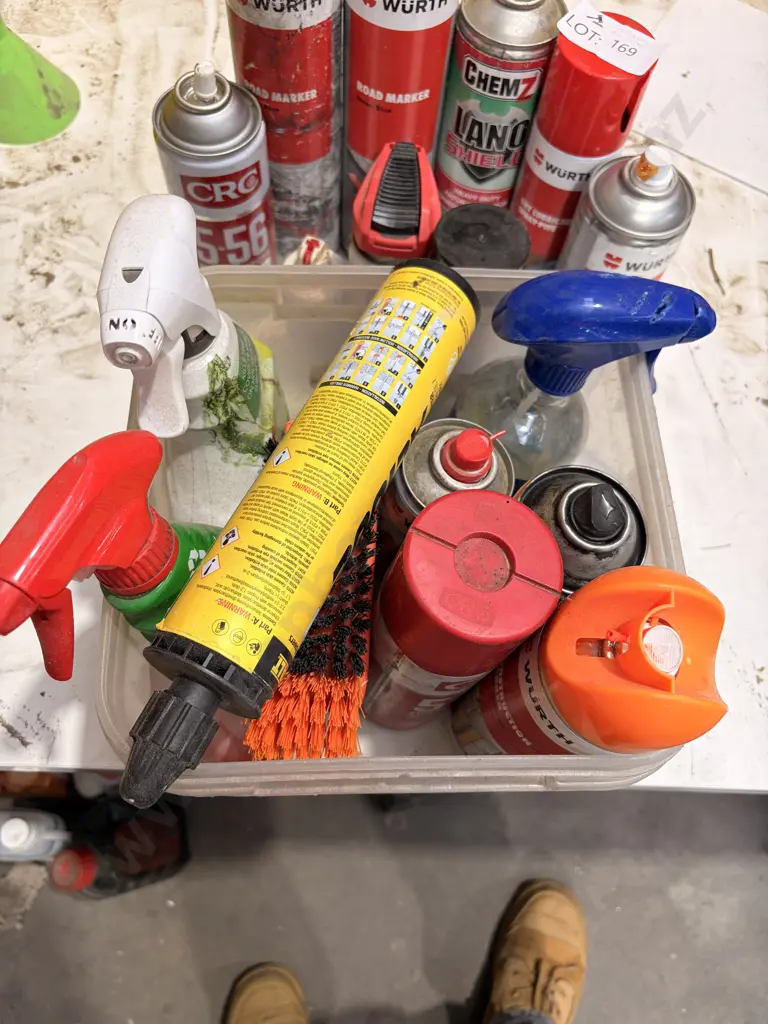 Assorted Sprays and Lubricants Image 1++