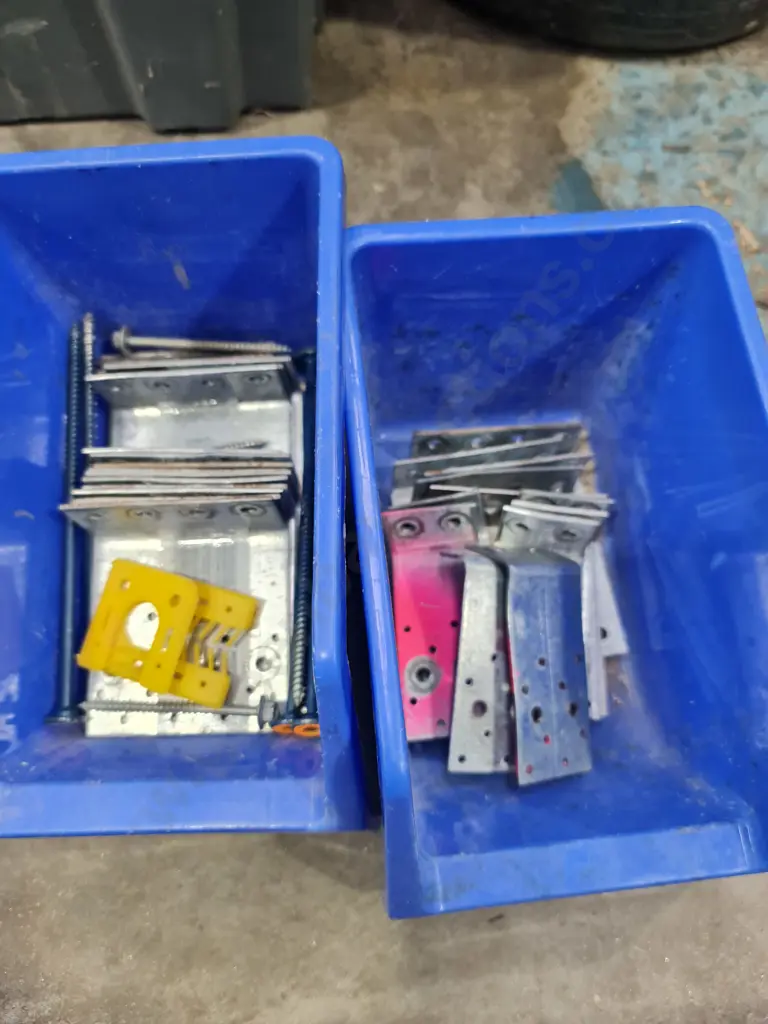 Plastic Bin with Building Items Image 1++