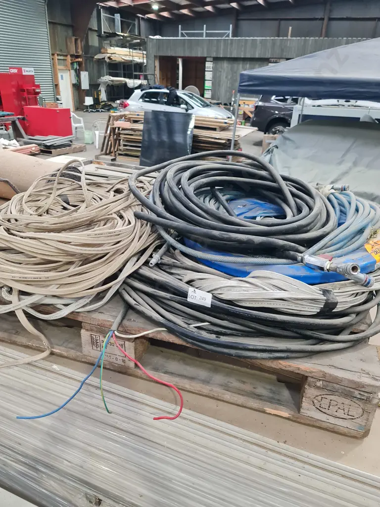 Pallet of cable hose and pipe Image 1++