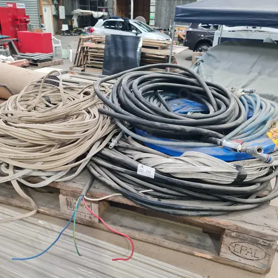 Pallet of cable hose and pipe