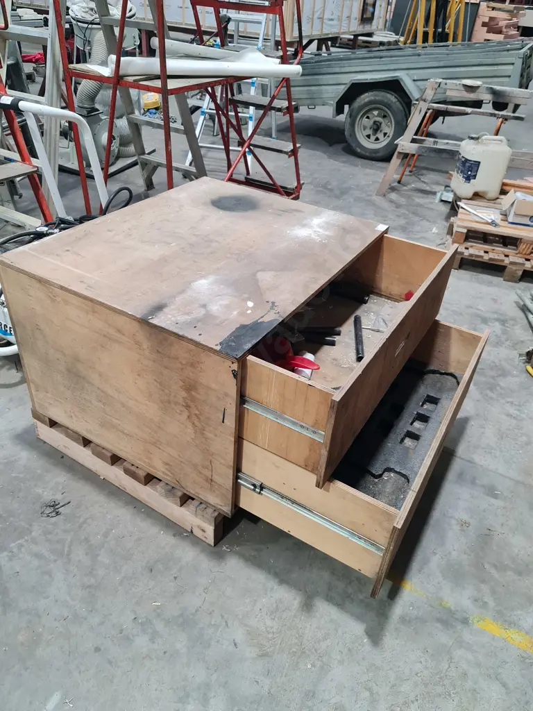 Custom Wooden Tool Box Image 1++