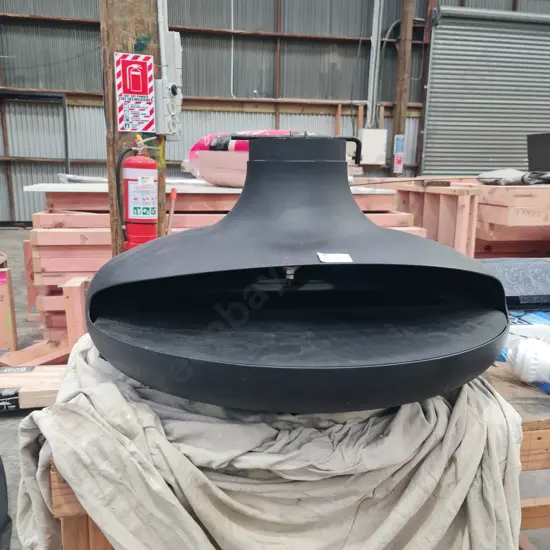 Suspended fire place