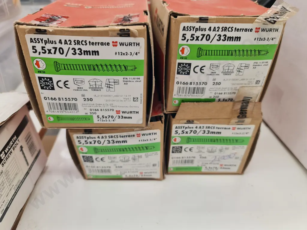 Wurth Stainless Steel Screws Image 1++