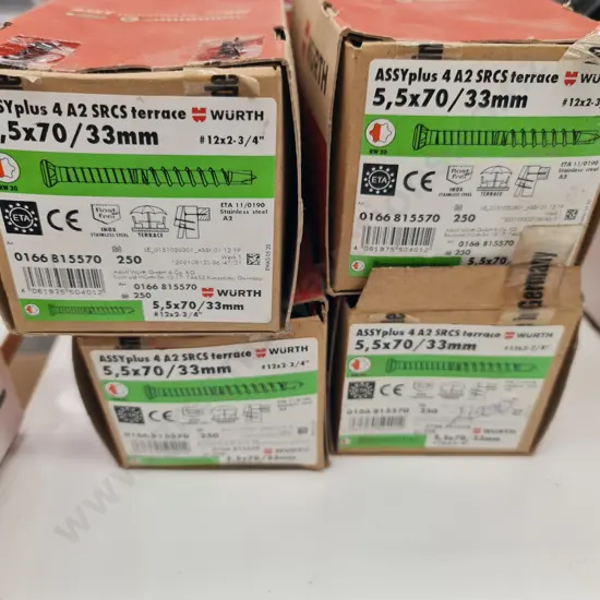 Wurth Stainless Steel Screws