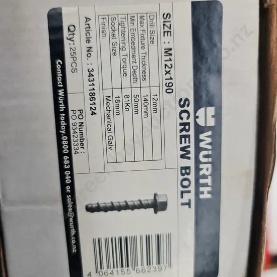 Wurth Screw Bolt