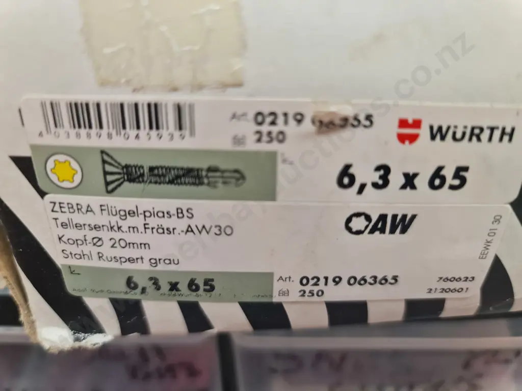 Wurth Flugel Screws Image 1++