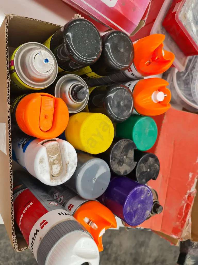 Assorted Spray Paints Image 1++