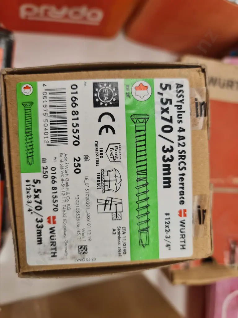 Wurth Stainless Steel Screws Image 1++