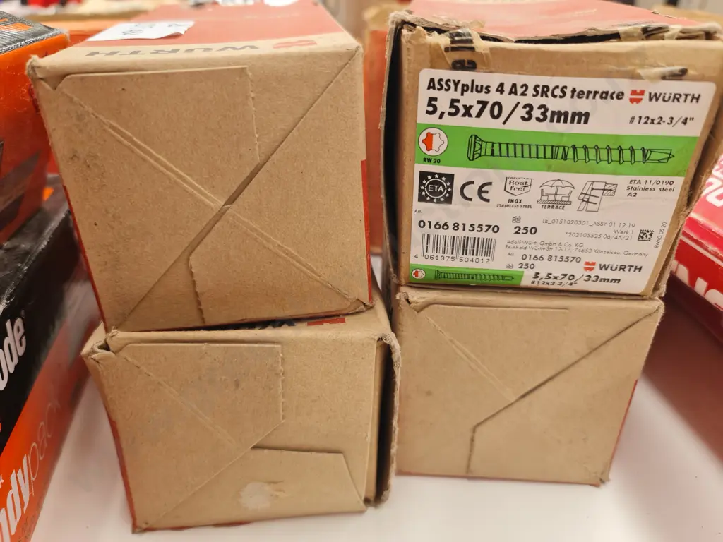 Wurth Stainless Steel Screws Image 1++