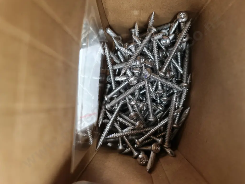 Assorted Stainless Steel Screws and Nails Image 1++