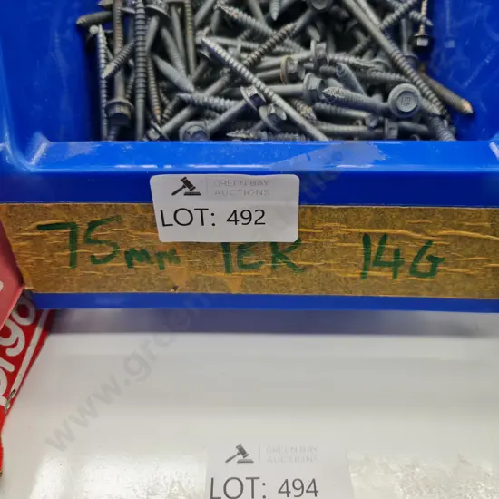 Bin of Tek Screws