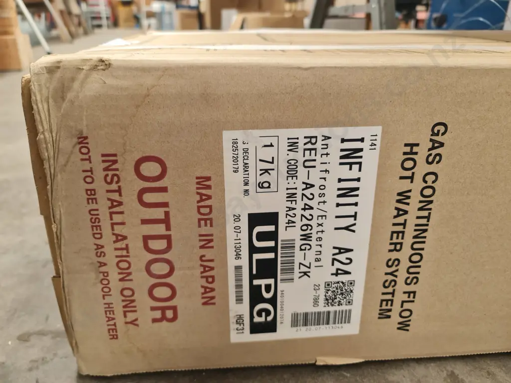 Rinnai Infinity Continuous Flow Water Heater Image 1++