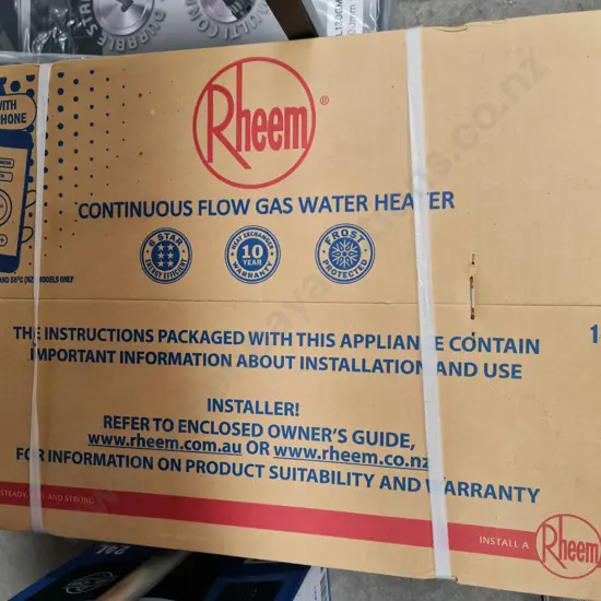 Rheem Continuous Flow Water Heater