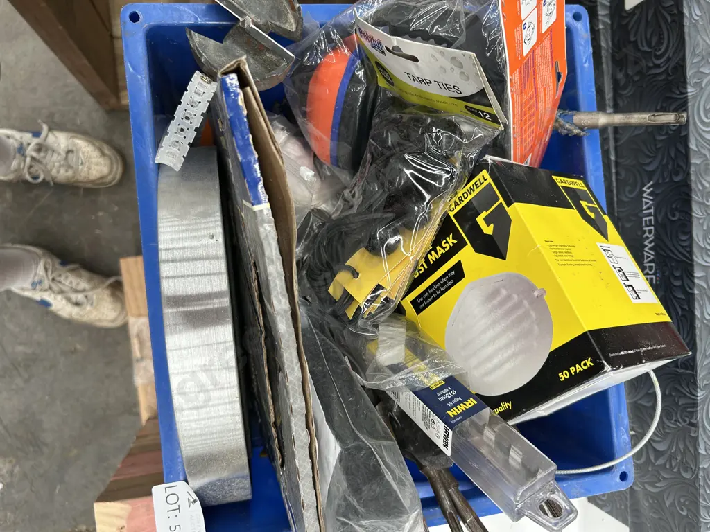 Blue bin of Assorted Image 1++