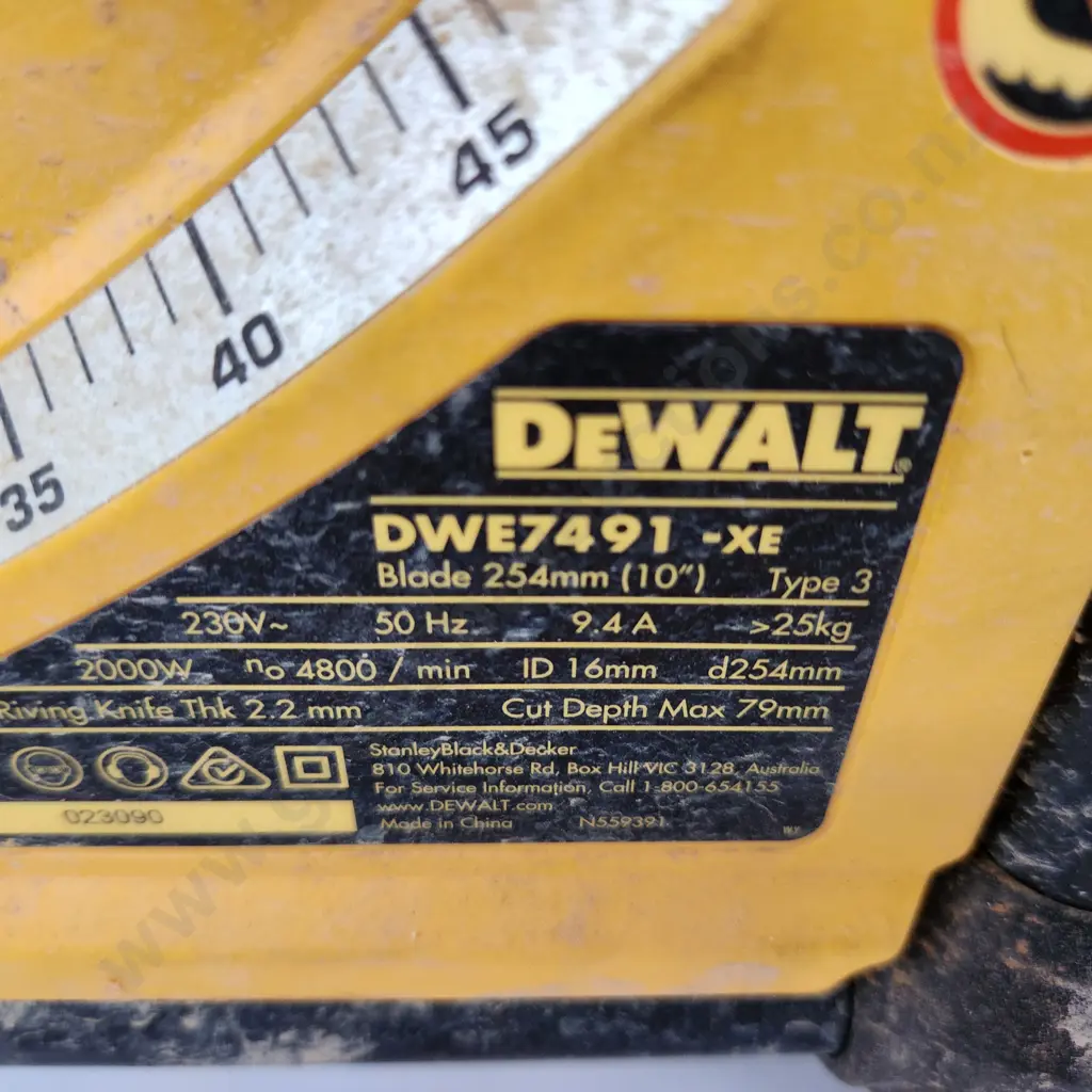 DeWalt Table Saw Image 1++