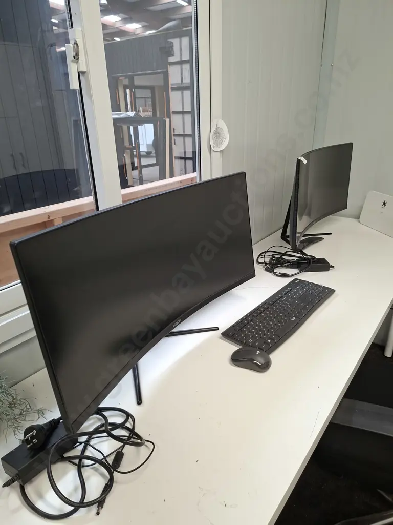 Kogan Curved Monitors x 2 Image 1++