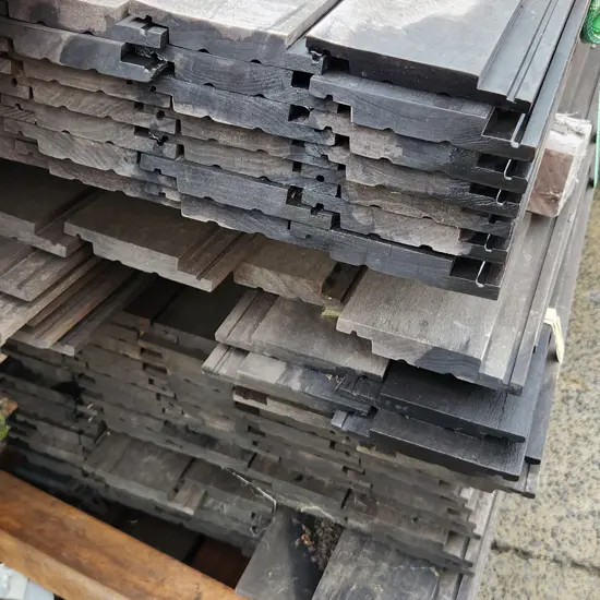 Small Packet of Black Shiplap profile timber