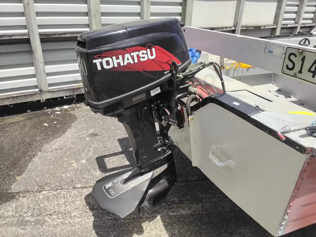 14FT PARKERCRAFT ALUMINIUM TRAILER BOAT WITH 30HP TOHATSU OUTBOARD Image 1++
