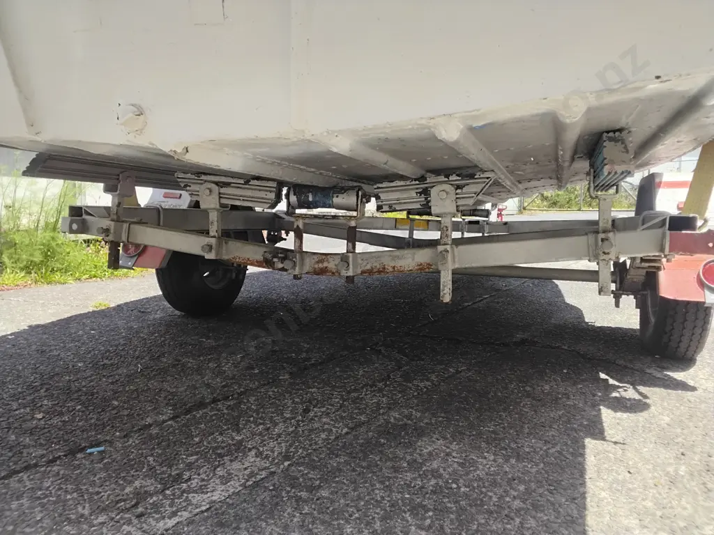 14FT PARKERCRAFT ALUMINIUM TRAILER BOAT WITH 30HP TOHATSU OUTBOARD Image 1++