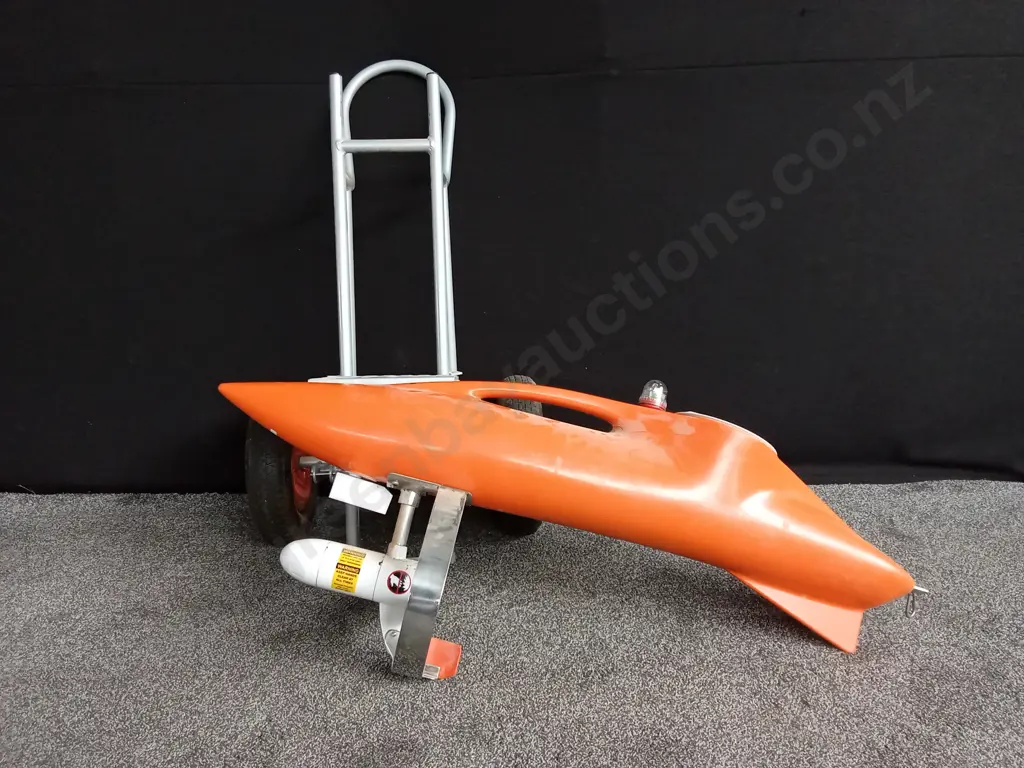 FISHING KONTIKI SET UP, INC LEADER RACK, TROLLEY. AND FULL LINE SPOOL, REMOTE INCLUDED (ADDED PHOTO), NEEDS BATTERY Image 1++