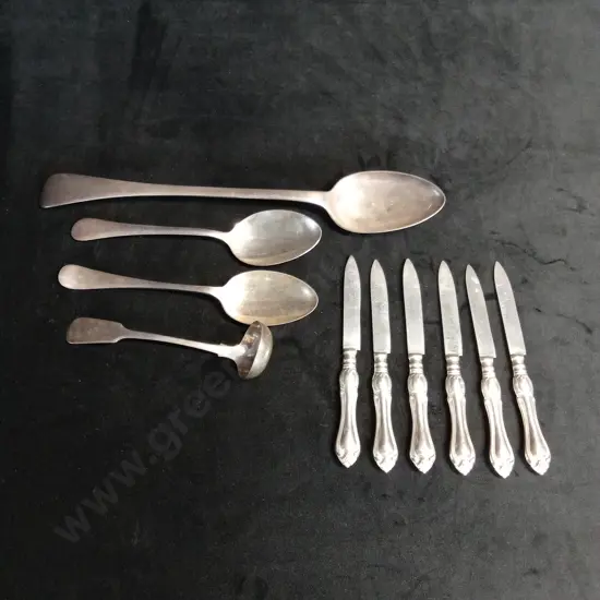 COLLECTION OF VINTAGE SILVERWARE X 10