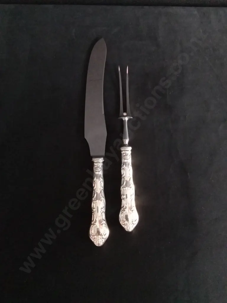 FINE PLATED NIKEL SILVER CUTLERY SET IN PRESENTATION CASE - SPOON IS MARKED MEMORIAL ROCK WHAKATANE N.Z. NOT COMPLETE Image 1++