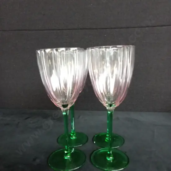 SET OF 4 LOTTI TULIP WINE GLASSES