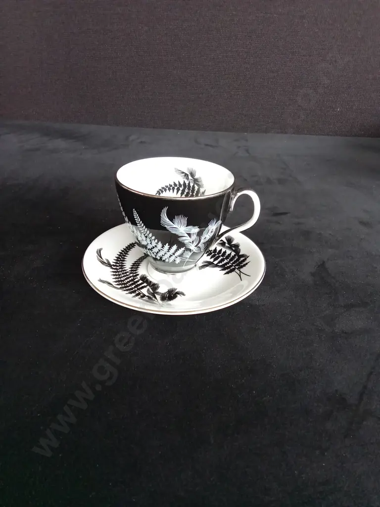 ROYAL ALBERT 'NIGHT AND DAY' CUP AND  SAUCR SET Image 1++