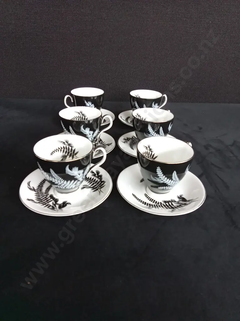 ROYAL ALBERT 'NIGHT AND DAY' CUP AND  SAUCR SET Image 1++