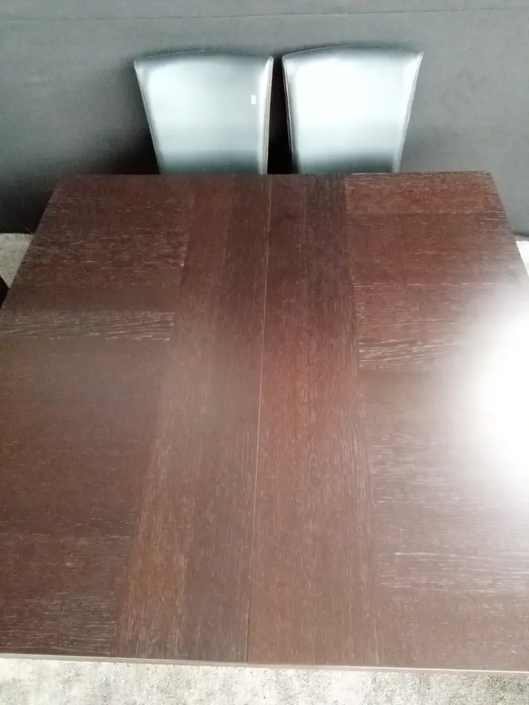 EXTENDABLE 8 SEATER TABLE WITH CHAIRS 1.50m X 1.50m extendable to 2.25m X 1.50m Image 1++