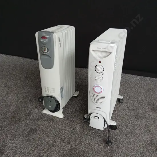 DELONGHI AND GOLDAIR OIL HEATERS (BOTH WORKING)